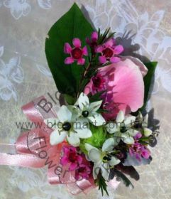 CODE 72998 - Corsage of Rose and Ornithogalum